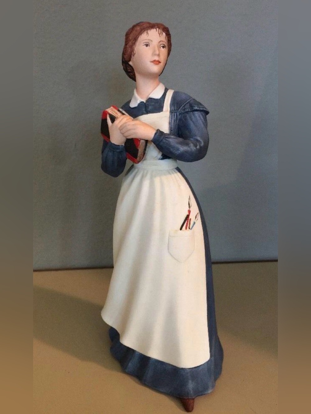 “JO" VINTAGE FRANKLIN PORCELAIN LITTLE WOMEN FIGURINES BY TASHA TUDOR